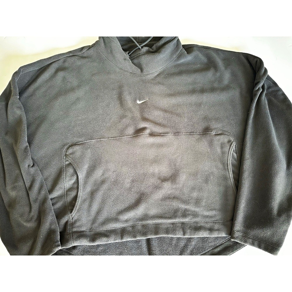 Nike Therma-FIT Women's Fleece Pullover Hoodie w/ Pockets Black 2XL